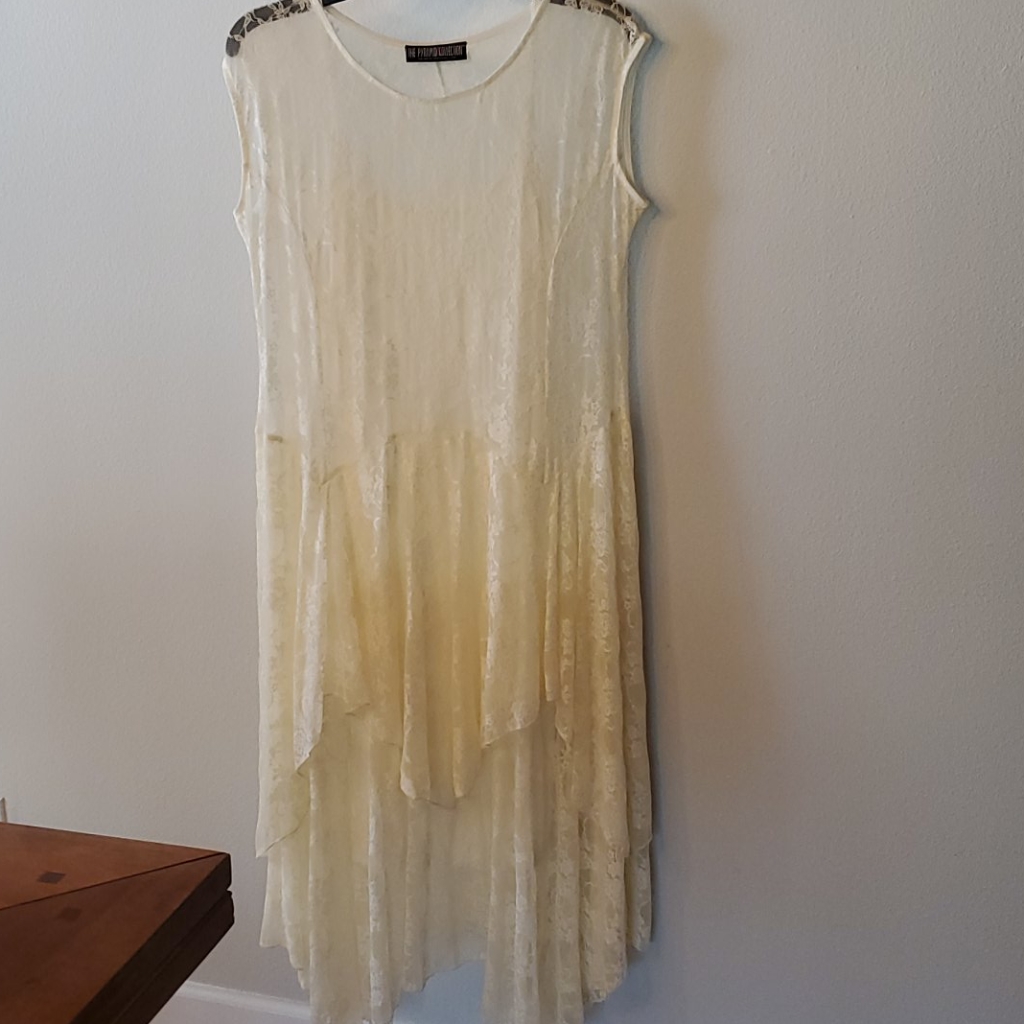 Pyramid Ivory Lace Dress